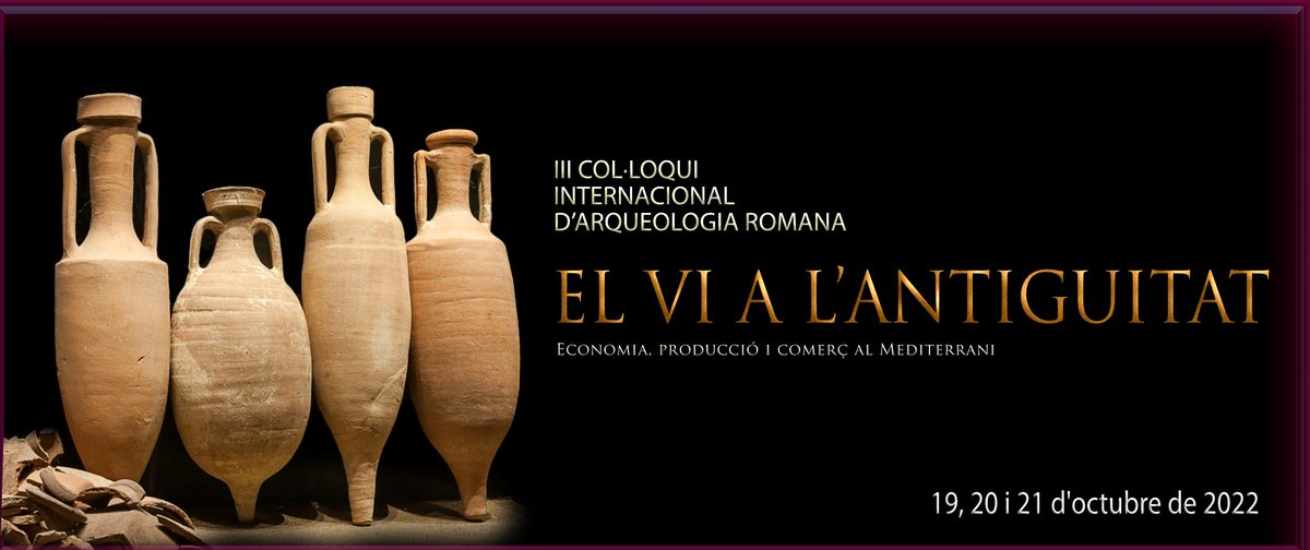 Aquesta setmana el Museu acull el III Col·loqui d'arqueologia romana: 🍇El Vi a l'Antiguitat🍇

Ja tenim ganes de conèixer les novetats que presentaran els investigadors i d’intercanviar mètodes, experiències i perspectives sobre el vi a l'època romana! 
👉bit.ly/2VgubJz