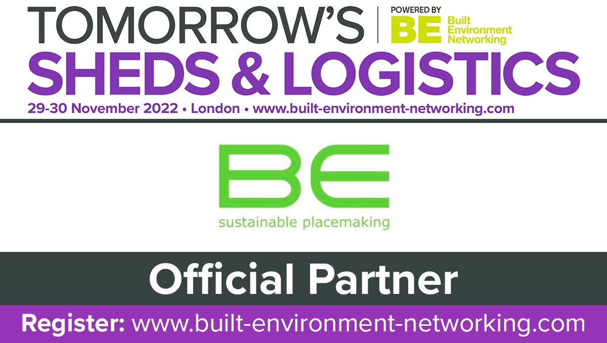 We're proud partners &amp; exhibitors at this year's <a href="/BENetworking/">Built Environment Networking</a> Tomorrow's Sheds &amp; Logistics conference. Drop by our stand to hear how our #BEWELLBEZero approach can help future proof new and existing developments to meet ESG &amp; Net Zero targets. 
#TomorrowsLogistics
