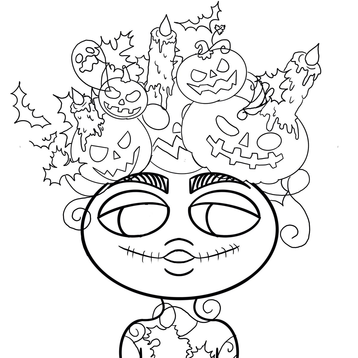 PunkyLady8's tweet photo. Our 2nd collection is inspired from upcoming Halloween festival.😍  There will be totally 5 charactors.  The first charactor has been set up to be as a Punky Pumpkin.🙉🦄  Here's our drop draft Sketch. The launched date will be at 31st of October, 2022.  Please stay tuned.😈👹 https://t.co/6tTz2YMhgj