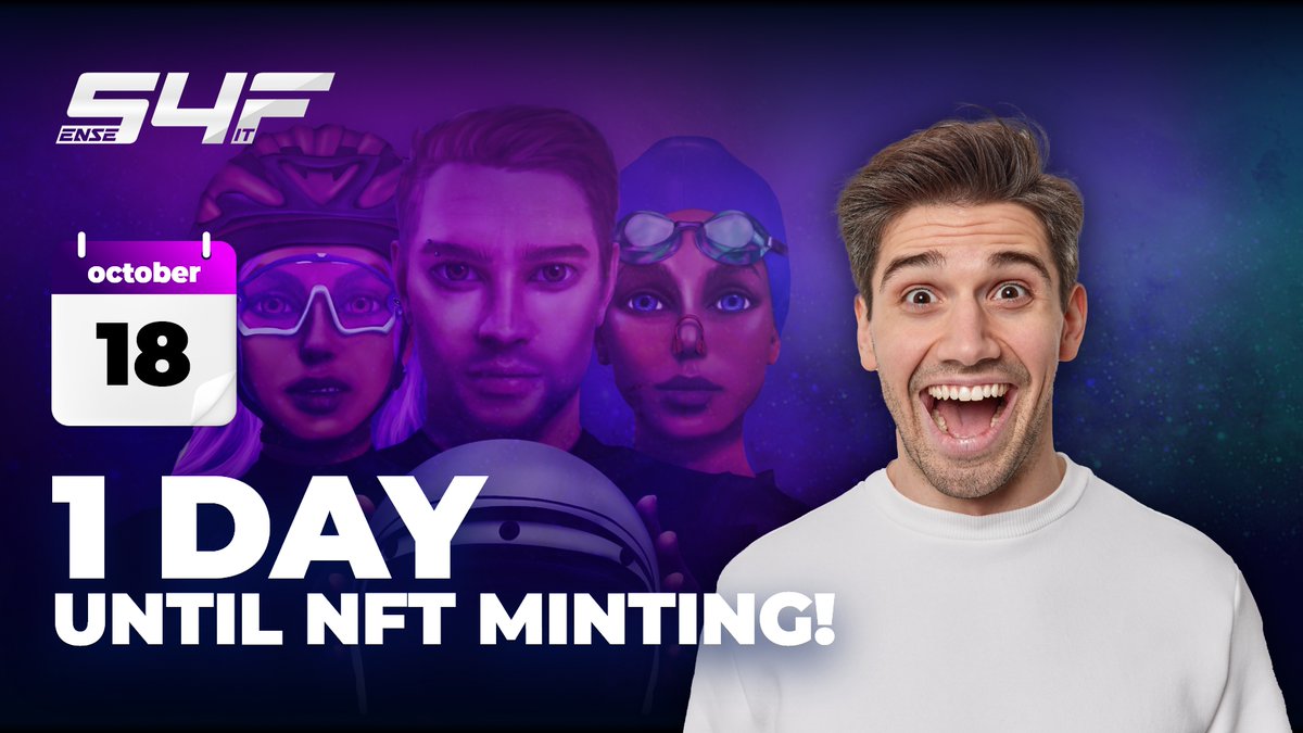 sense4fit's tweet image. 1 day left! 💥

Remember that the price of 1 NFT is 1 EGLD and that there are only 10.000 NFTs available!