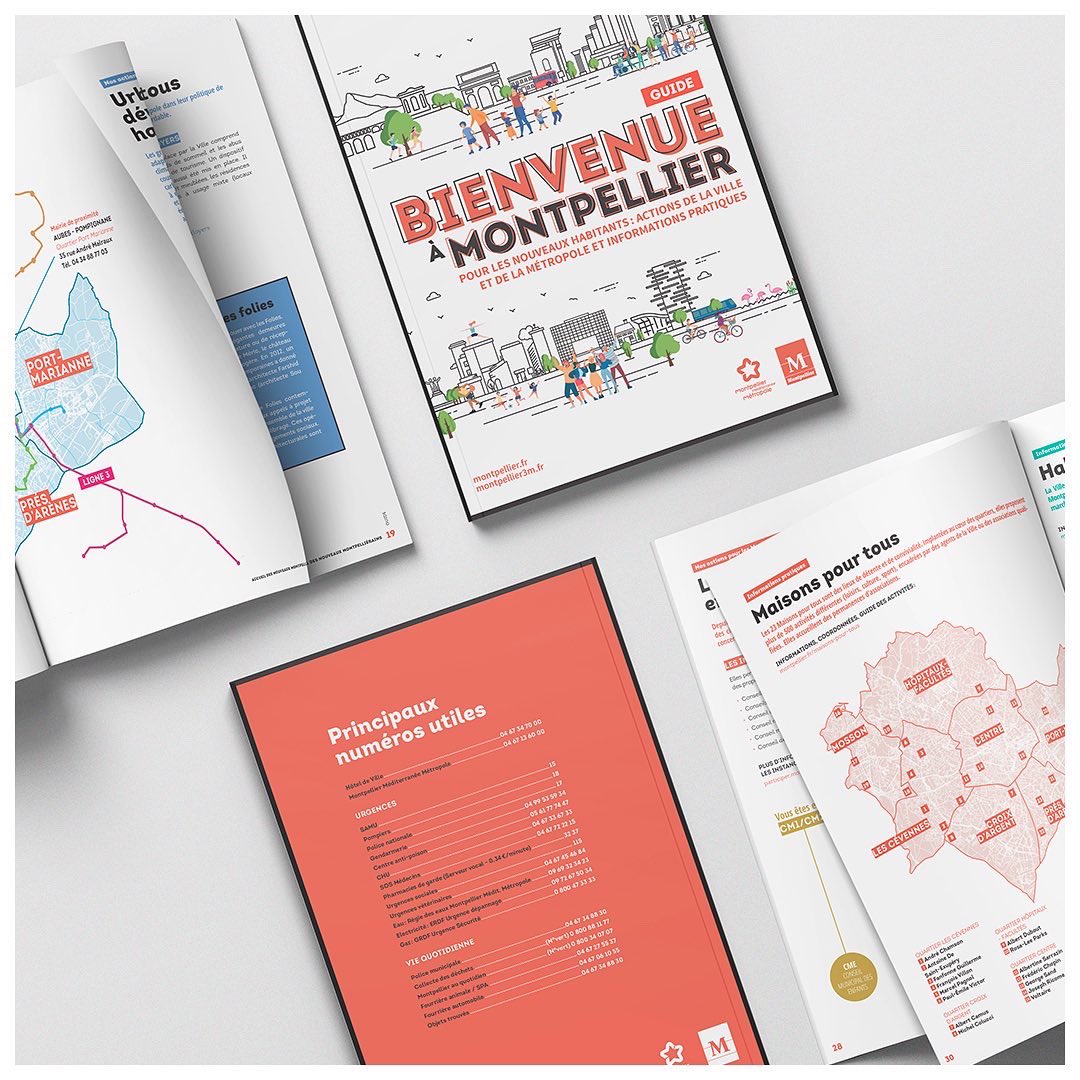 Agence_Suncha's tweet photo. 🏘 RÉALISATION – NOUVEAUX HABITANTS
La ville de @montpellier_ nous a récemment missionné pour la création de l’identité visuelle et des supports de communication déployés à l’occasion de la cérémonie d’accueil des nouveaux habitants.
#suncha #communication #montpellier https://t.co/cy6i4VGPbN