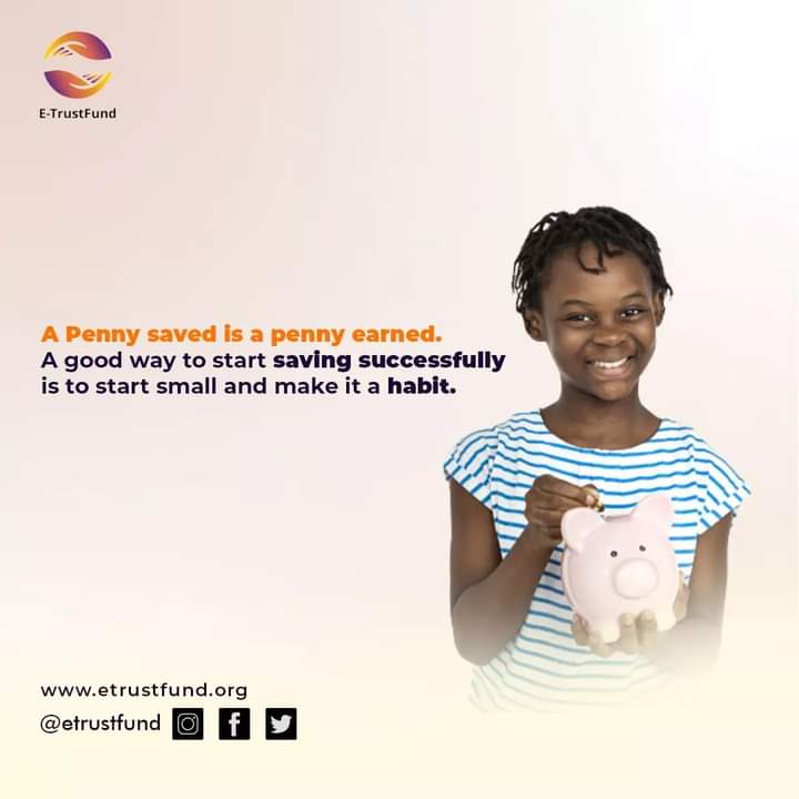 etrustfund's tweet photo. It's a new week and remember; 
A penny saved is a penny earned.
Start your week knowing that a successful savings starts small and gradually make it a habit.

Have a great and productive week.

#Etrustfund #earn #accessloans #network https://t.co/Abwn6uUqS1