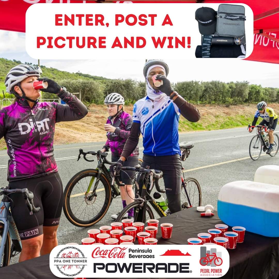 📢Competition Time! Stand a chance to win a Powerade South Africa hamper. Entries close soon for the PPA One Tonner taking place Sunday, 6 November 2022. 

🚴‍♂️Competition details: facebook.com/26787331661392…

#PPAOneTonner #CCPB #CCPBevents #PoweradeZA