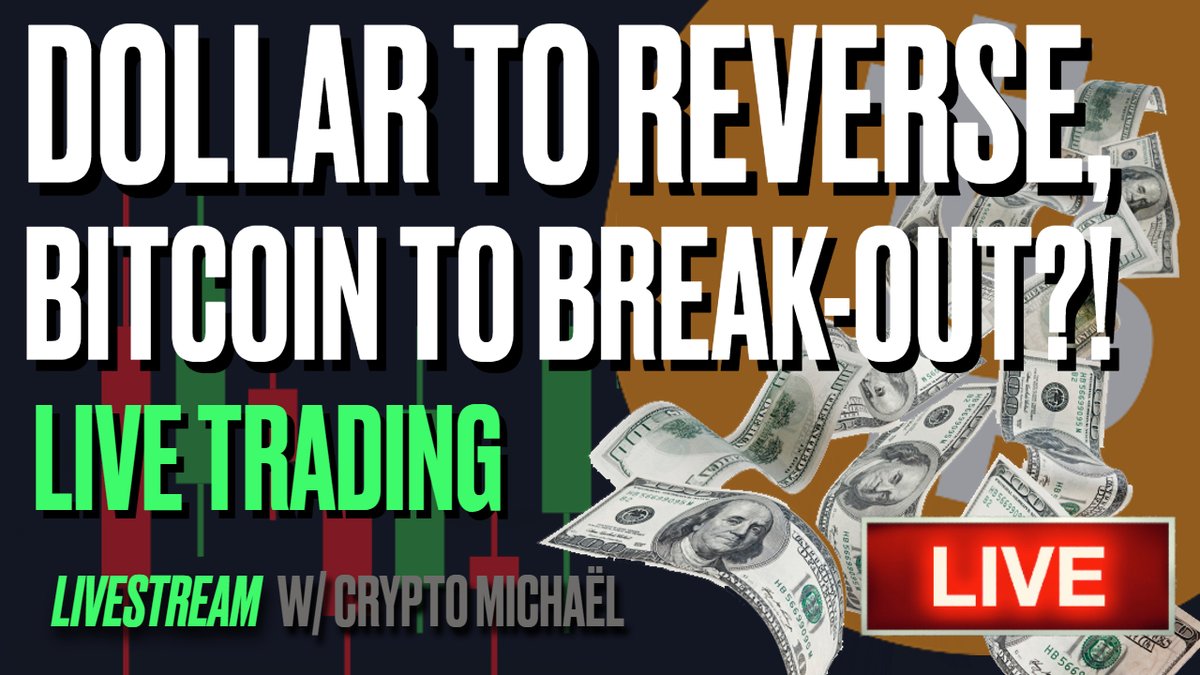 CryptoMichNL's tweet photo. Tonight We will be going LIVE on YOUTUBE at 7:00 PM CEST 🔴

#Dollar to Reverse, Bitcoin to Break-Out? Live #Bitcoin Trading!

What could happen to $BTC and how can you trade? 

To find out, check the live stream tonight: https://t.co/NDtvllE54q https://t.co/G28pGycrGs