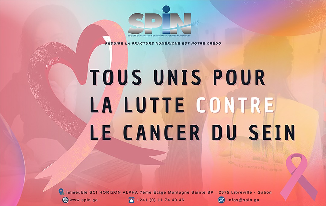 // Réduire La Fracture Numérique //
Société de Patrimoine des Infrastructures Numériques (SPIN)
🎀Octobrerose2022🎀 « Tous unis pour la lutte contre le cancer du sein »
📍 1.2.3. 🎗 DEPISTEZ-VOUS  !!
#octobrerose2022