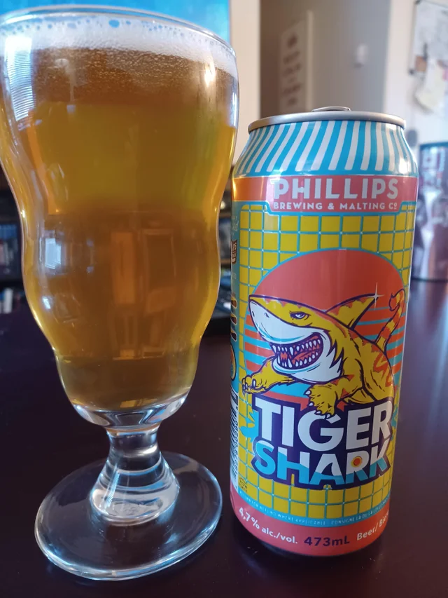 Tiger shark pale ale light and refreshing.