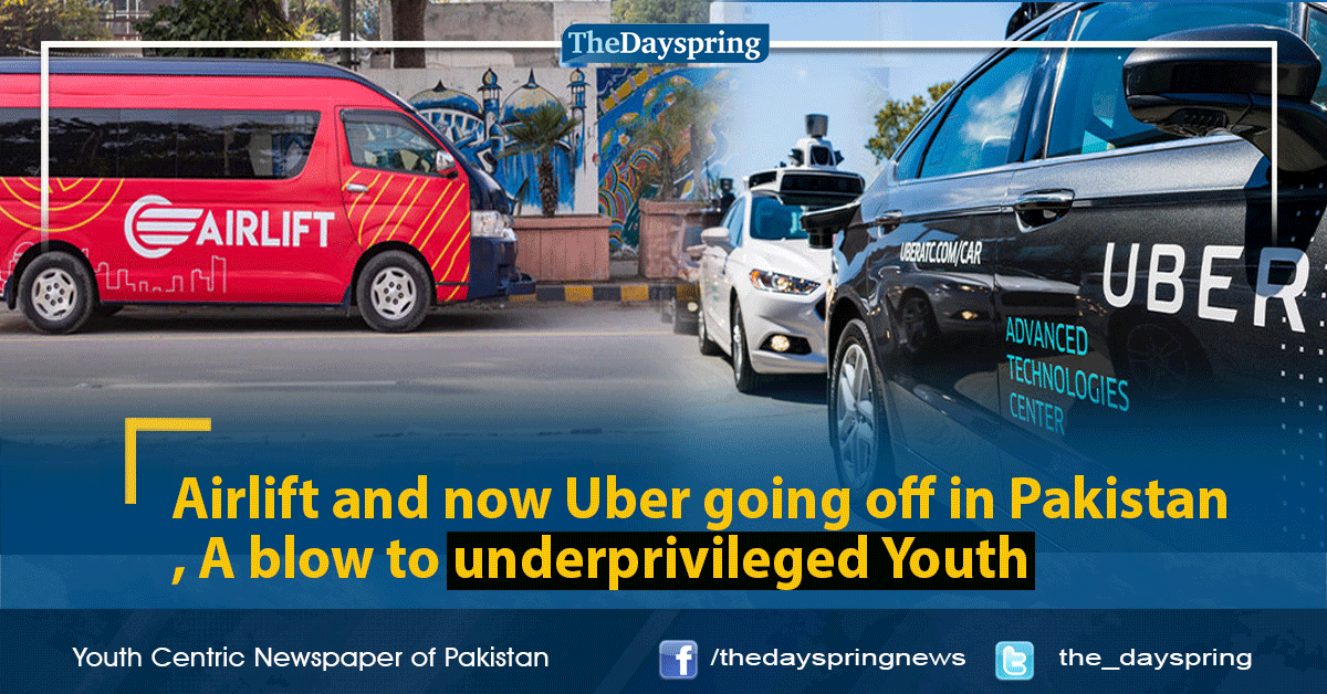 the_dayspring's tweet photo. Airlift and now Uber go off, A blow to Pakistani underprivileged Youth
Click to read: https://t.co/F20UDvPyex
#Airlift #UberPakistan #TheDayspring https://t.co/73Gk5H1Izz