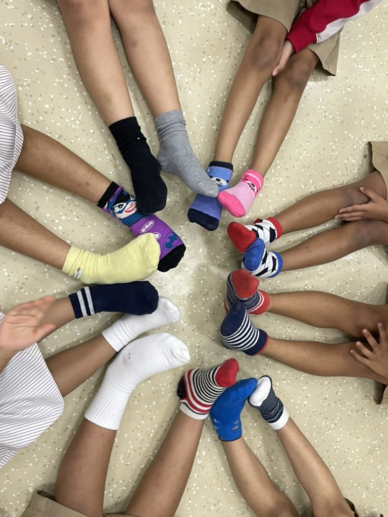 Kind Hands-KG1F (Ms Aanchal) -Gems NMS (@aanchalalimcha1) on Twitter photo Let us come together to celebrate the unique day of tolerance by spreading peace and happiness around.
We recognize our differences and uniqueness! ⭐️
#oddsocksday
<a href="/gemsnms_alkhail/">GEMS NMS Alkhail</a> <a href="/NMSKindergarten/">NMS Kindergarten</a> <a href="/MichelleVerghe1/">Michelle Verghese</a> Let us come together to celebrate the unique day of tolerance by spreading peace and happiness around.
We recognize our differences and uniqueness! ⭐️
#oddsocksday
<a href="/gemsnms_alkhail/">GEMS NMS Alkhail</a> <a href="/NMSKindergarten/">NMS Kindergarten</a> <a href="/MichelleVerghe1/">Michelle Verghese</a>