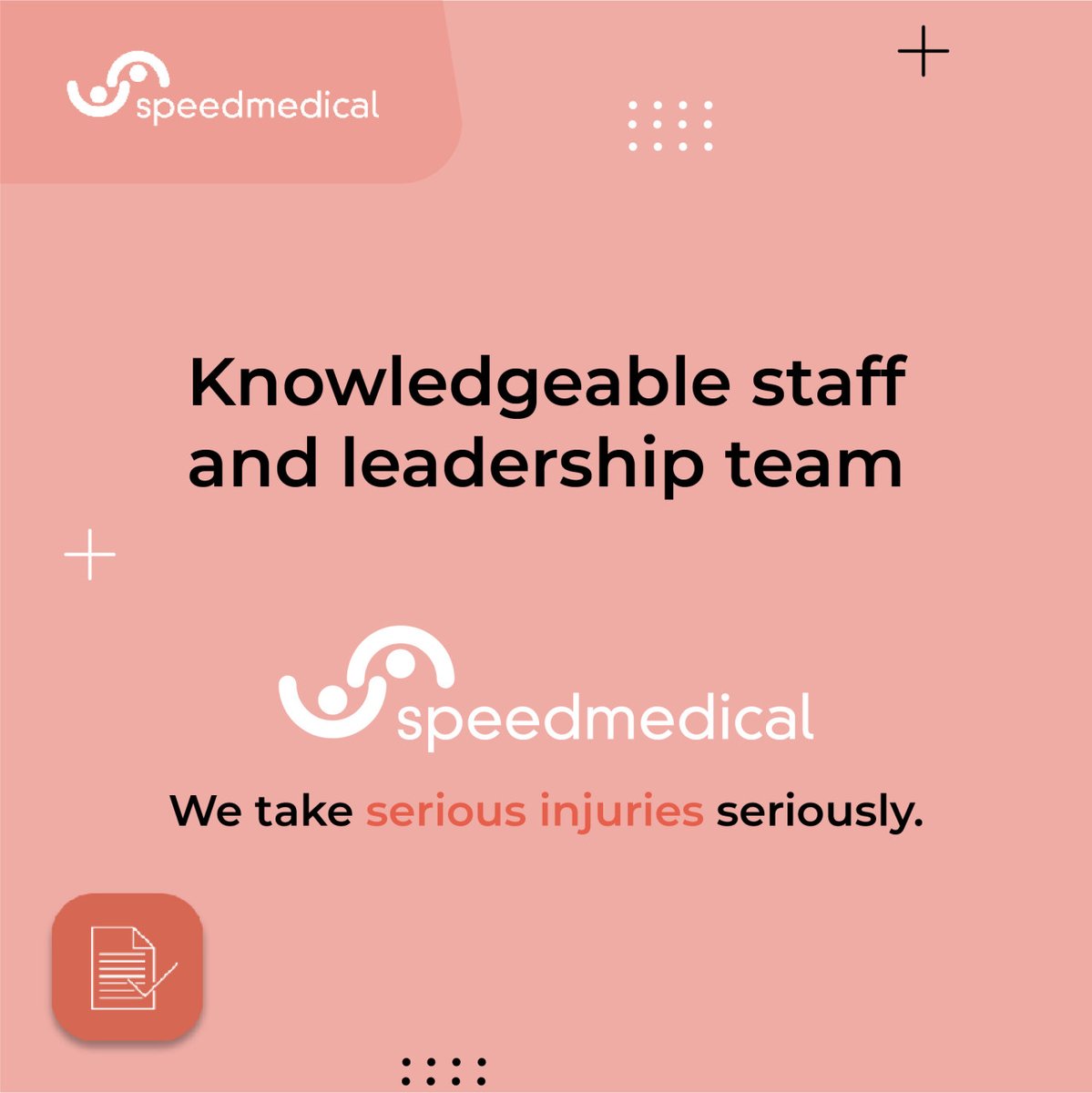 When it comes to #seriousinjury cases, you need to be confident that you medico legal agency know what they're doing.

These cases are different and you need an agency like Speed Medical that can coordinate all of this whilst taking care of your client.