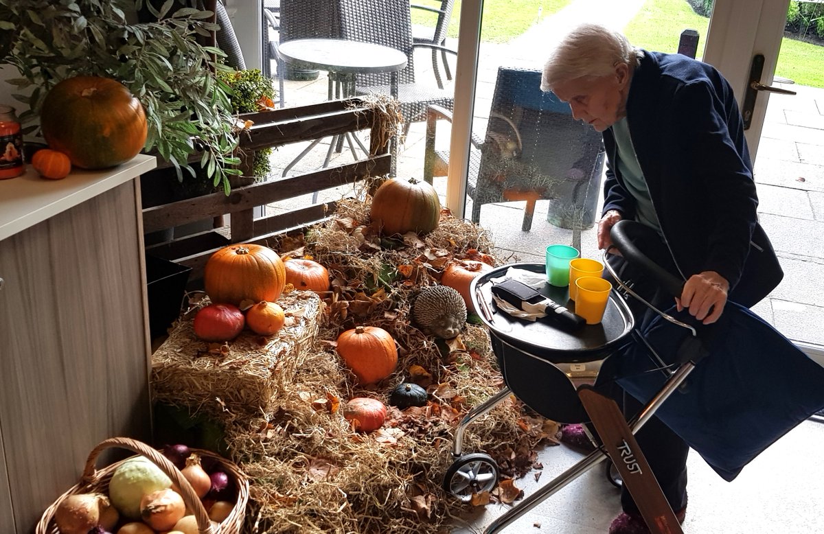 RegencyCareHome's tweet photo. We've been creating some beautiful autumnal displays here at Regency!🤩

Our residents love celebrating all the fun events in the month of October, from the Harvest Festival to Halloween...

Everyone had a fantastic time making sure our home was filled with amazing decorations!🎃 https://t.co/OOH0EMU0Qc
