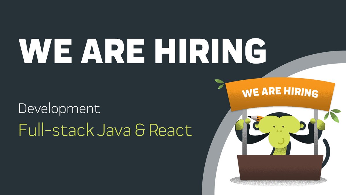 DreamonkeySrl's tweet photo. We are #hiring a #java and #React #FullStack developer. Check the position on our website. https://t.co/9c0IzASrpT https://t.co/WlwdX2tc0X