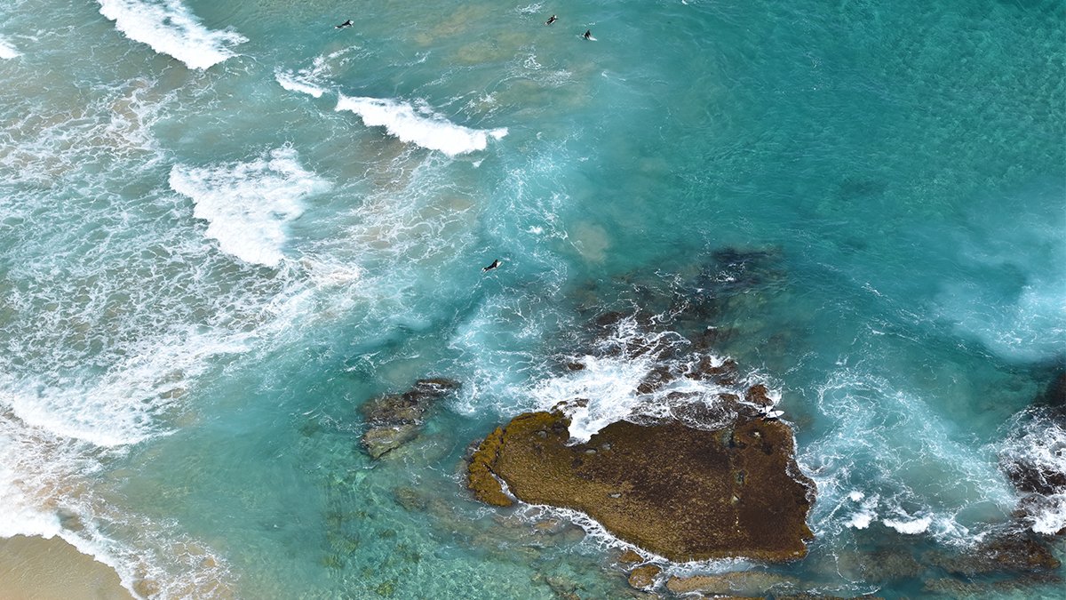 SLSWA's tweet photo. 🌊 Shallows surf break, Yallingup 
📷 #WestpacLifesaverHeli 

#slswa #AustraliasSouthWest #surfingWA #yallingup #wabeaches https://t.co/zgzNz9kktq