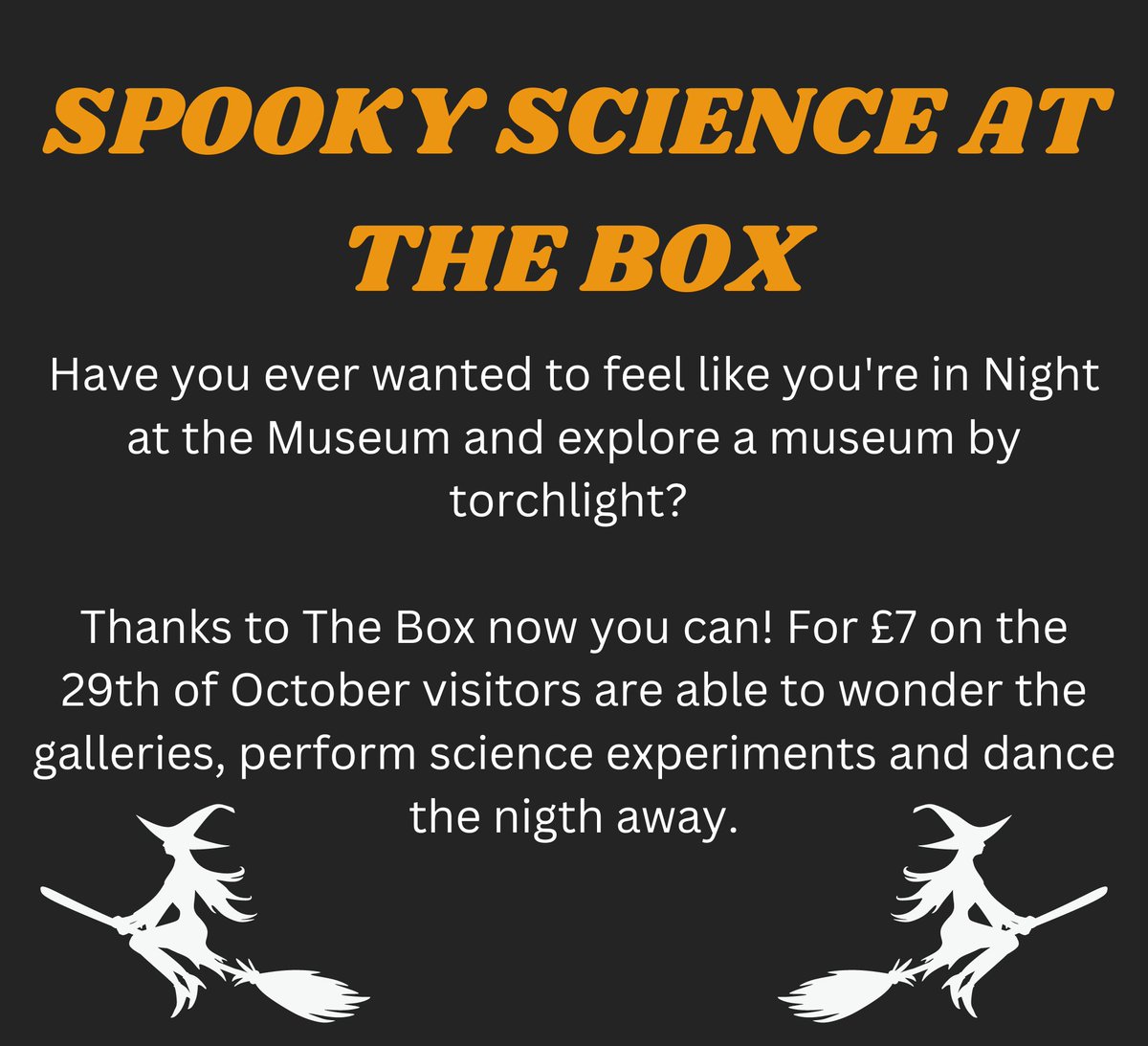 PlymReview's tweet photo. #Halloween2022  is only 2 weeks away! 

To celebrate we have put together our top places for you to go this #Halloween, including Spooky Science at @theboxplymouth. 

Visit our Instagram &amp; Facebook to find out the rest of our recommendations: https://t.co/qPO7bivd14

#PlymouthUK https://t.co/kTPPNchLmO