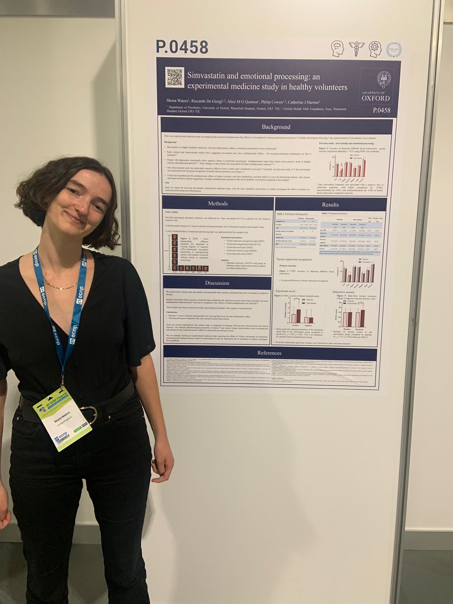 Having a wonderful time at ECNP in Vienna! If you're around, visit my poster today P.0458 or come to my poster jam session at 4:25pm #ECNP2022
