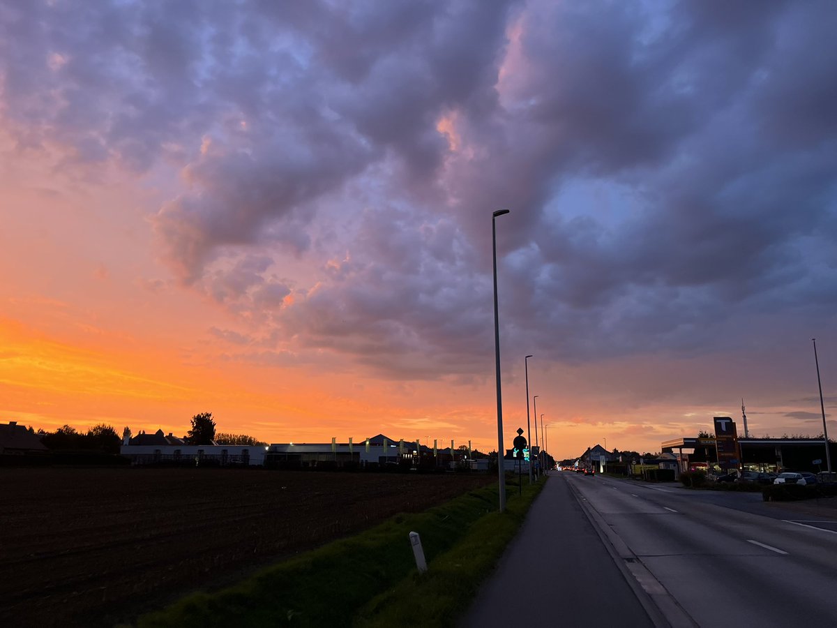 Lucht was prachtig mooi deze ochtend