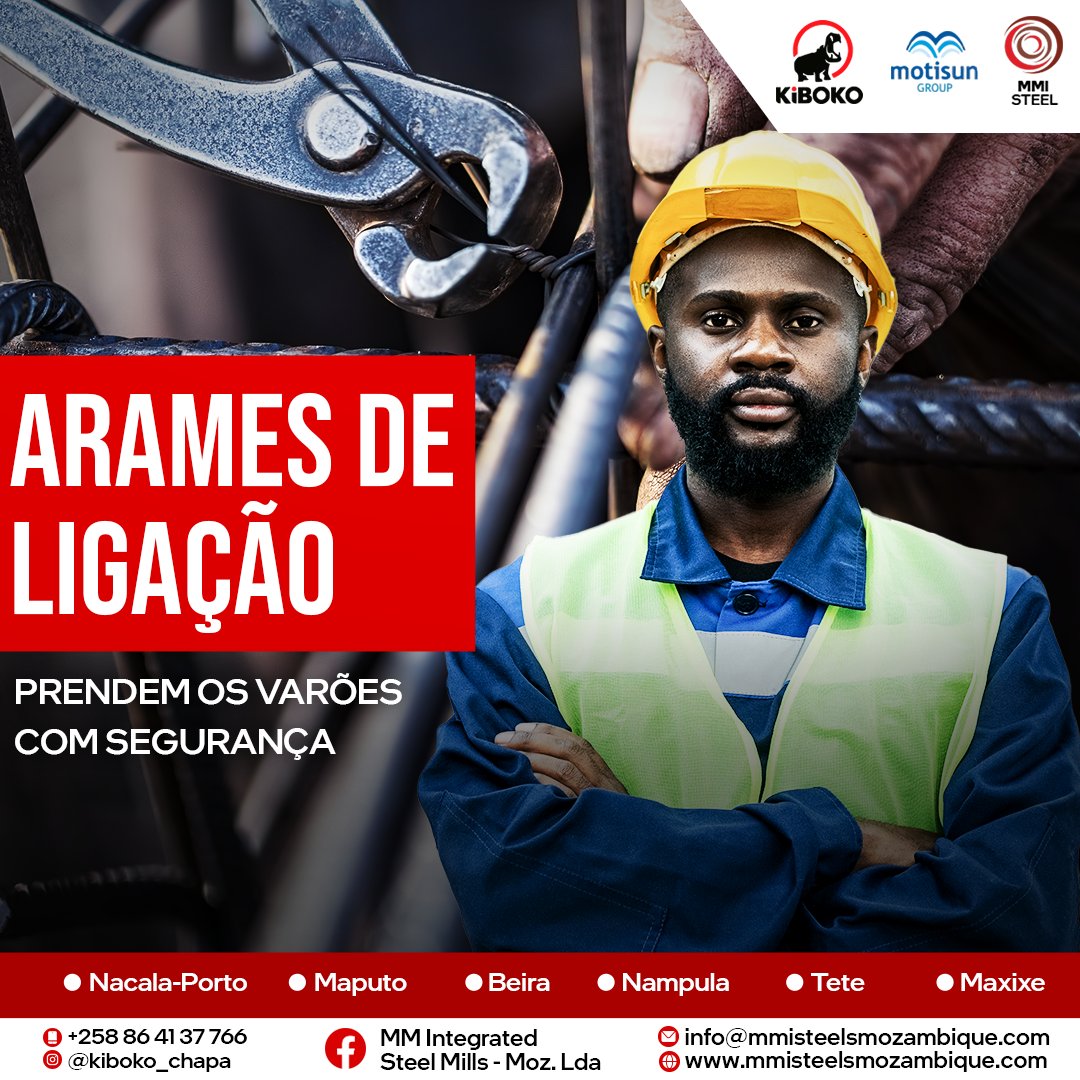 mmimoz_lda's tweet photo. Arames com garantia de segurança, só na KIBOKO!
Escolha a qualidade, escolha KIBOKO!
KIBOKO ajudando a construir Moçambique!
#madeinmozambique
📞+258 864137766
📩 info@mmisteelsmozambique.com
🌐 https://t.co/sU4ppz1l2G
#PenseChapaPenseKiboko
#moçambique🇲🇿
#Nacala #nampula #maput https://t.co/Ki0eCCyQeP