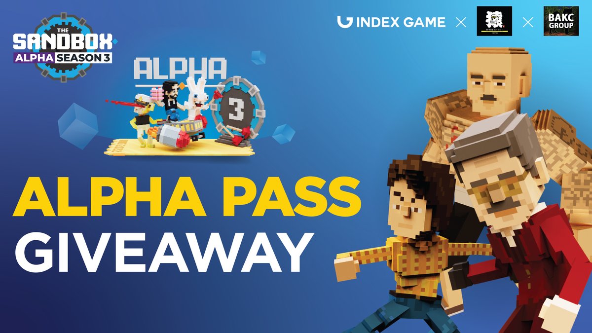 Indexgamehk's tweet photo. BIG CALL OUT for #ALPHA PASS #GIVEAWAY 🥳
@indexgamehk x @Chinese_ApeClub x @BAKCGroup

Follow these steps👇
1️⃣Like+RT+Tag 3 FDs
2️⃣Follow @indexgamehk @Chinese_ApeClub @BAKCGroup
3️⃣Join our Discord 👉https://t.co/VZq8B3JBcd

2 WINNERS 
NOW - 19/10 23:59 pm (UTC+8)
#NFT #alphapass https://t.co/WfPJBkEBMk