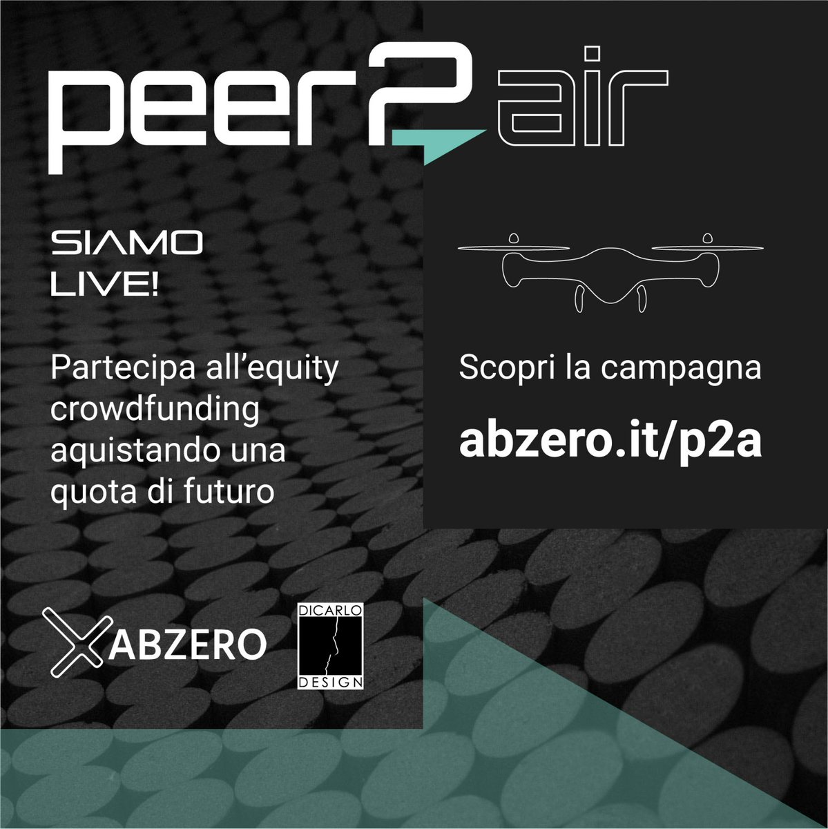 Siamo Partiti! E' attiva da oggi la nostra campagna di equity crowdfunding! Unitevi alla nostra community sostenendo #Peer2Air sulla piattaforma #Starsup!