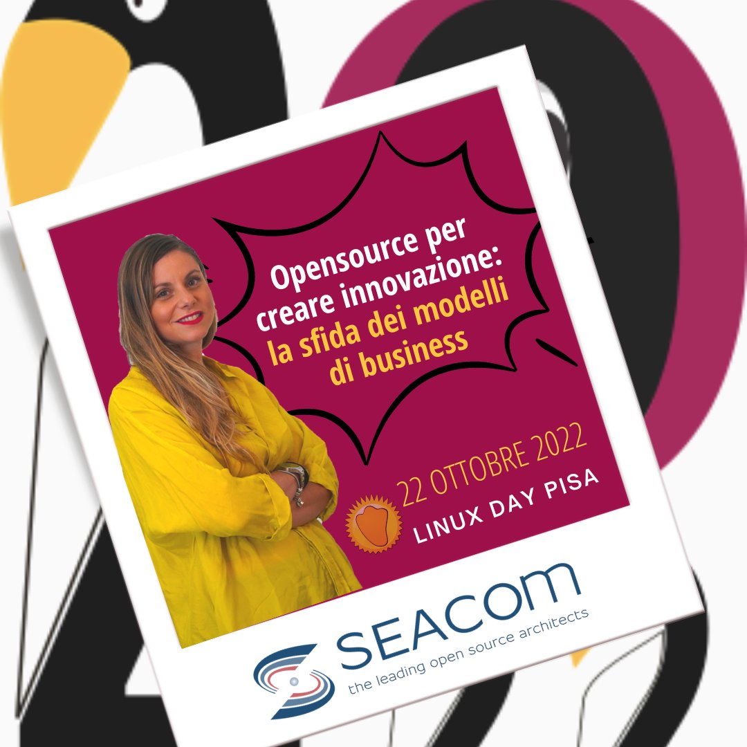 SEACOMsrl's tweet photo. Sabato 22 Ottobre saremo al  #LinuxDay22 , la principale manifestazione nazionale per la promozione di #𝐋𝐢𝐧𝐮𝐱, del #𝐬𝐨𝐟𝐭𝐰𝐚𝐫𝐞𝐥𝐢𝐛𝐞𝐫𝐨 e #OSS,  e delle #𝐥𝐢𝐛𝐞𝐫𝐭à𝐝𝐢𝐠𝐢𝐭𝐚𝐥𝐢.

Vieni anche tu?   https://t.co/rqIzYl2lt0 https://t.co/JAUvDVT5iX
