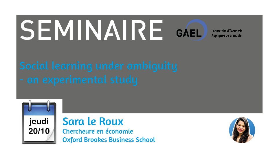LaboratoireGael's tweet image. Toutes les informations sur le prochain séminaire du @LaboratoireGael➡️cutt.ly/vBHuMZN
#ambiguity #experimentalstudy #environment 
@sara_le_roux @oxford_brookes