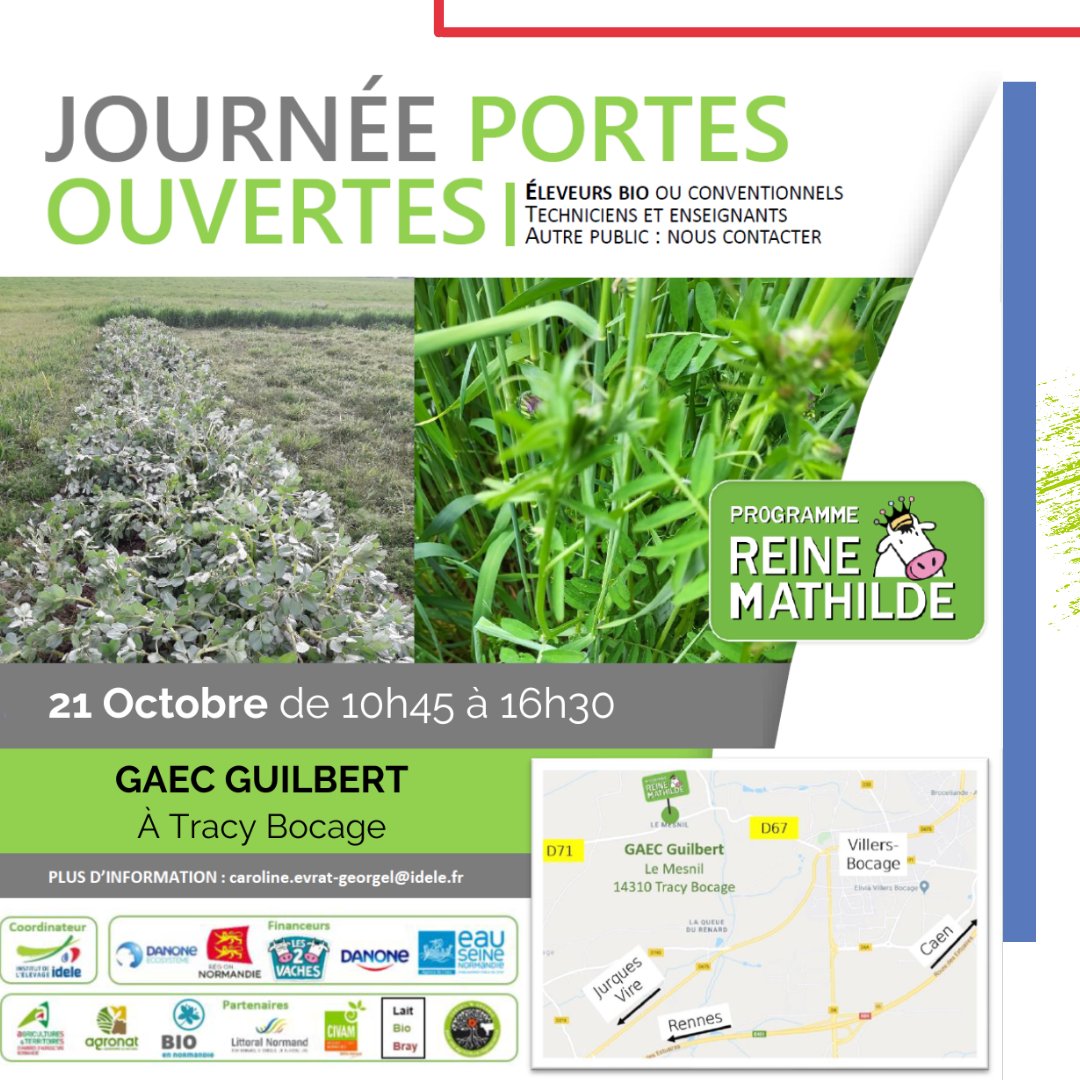 Dernier jour pour s'inscrire ‼ | Programme Reine Mathilde
📅 21/10
👉 Coups de #sec &amp; crise #énergétique : adapter son système
🔸 Réagir aux aléas météorologiques en élevage 🐄🥛
🔸 Sans labour en Bio : - de carburant mais comment gérer les adventices
ℹ urlz.fr/joqF