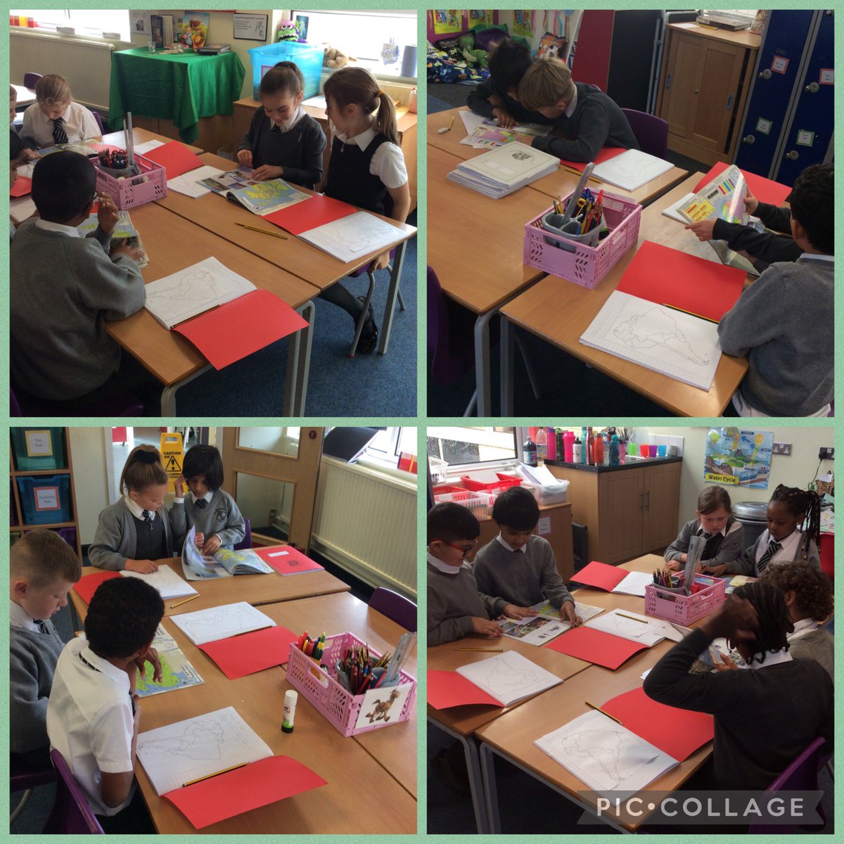 StBernsPrimary's tweet photo. 3SF are using atlasβ to locate England and Brazil. We are also exploring the continents they are in. #stbernsgeography #internationalweek https://t.co/IdWhIryeJh