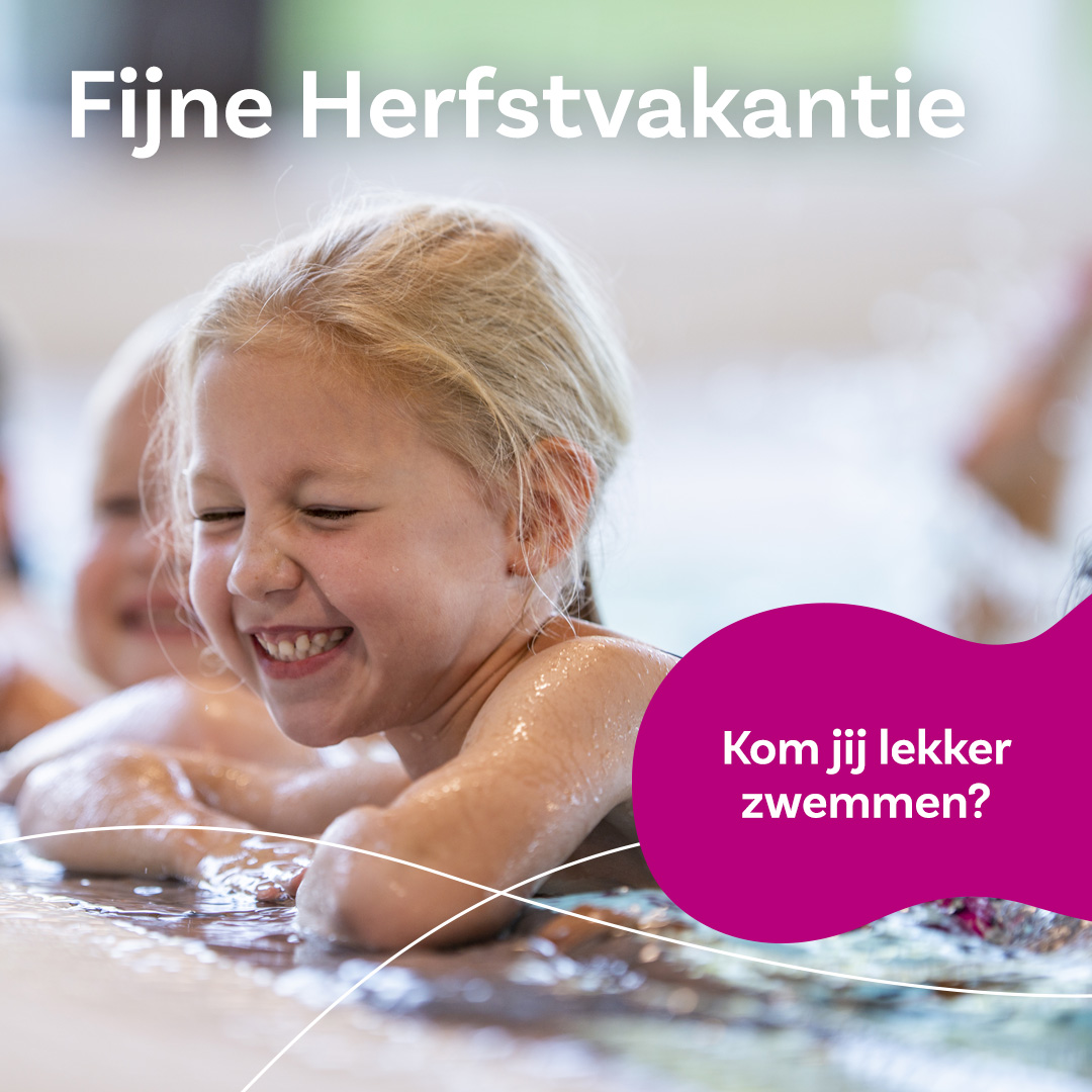 Voor een groot deel van de kinderen in Nederland is de herfstvakantie begonnen. Kom jij deze vakantie lekker zwemmen bij een sportfondsenaccommodatie in jouw buurt? Check bit.ly/3h4YhIR 💦 Fijne vakantie allemaal! 😀 #herfstvakantie