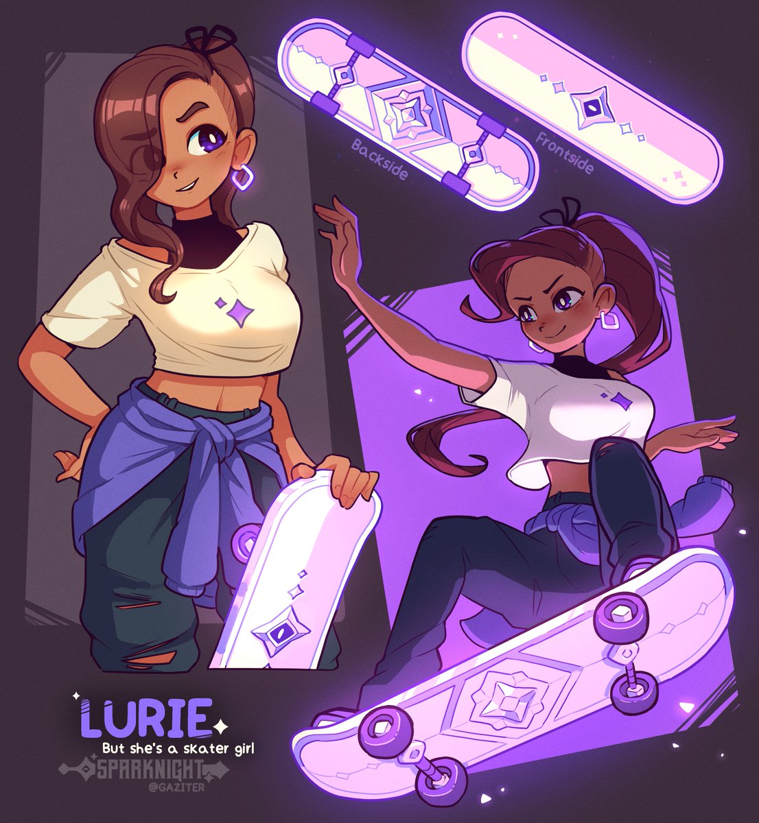Gaziter's tweet photo. Skater girl Lurie ✨🛹 https://t.co/uvvSdi7JTR