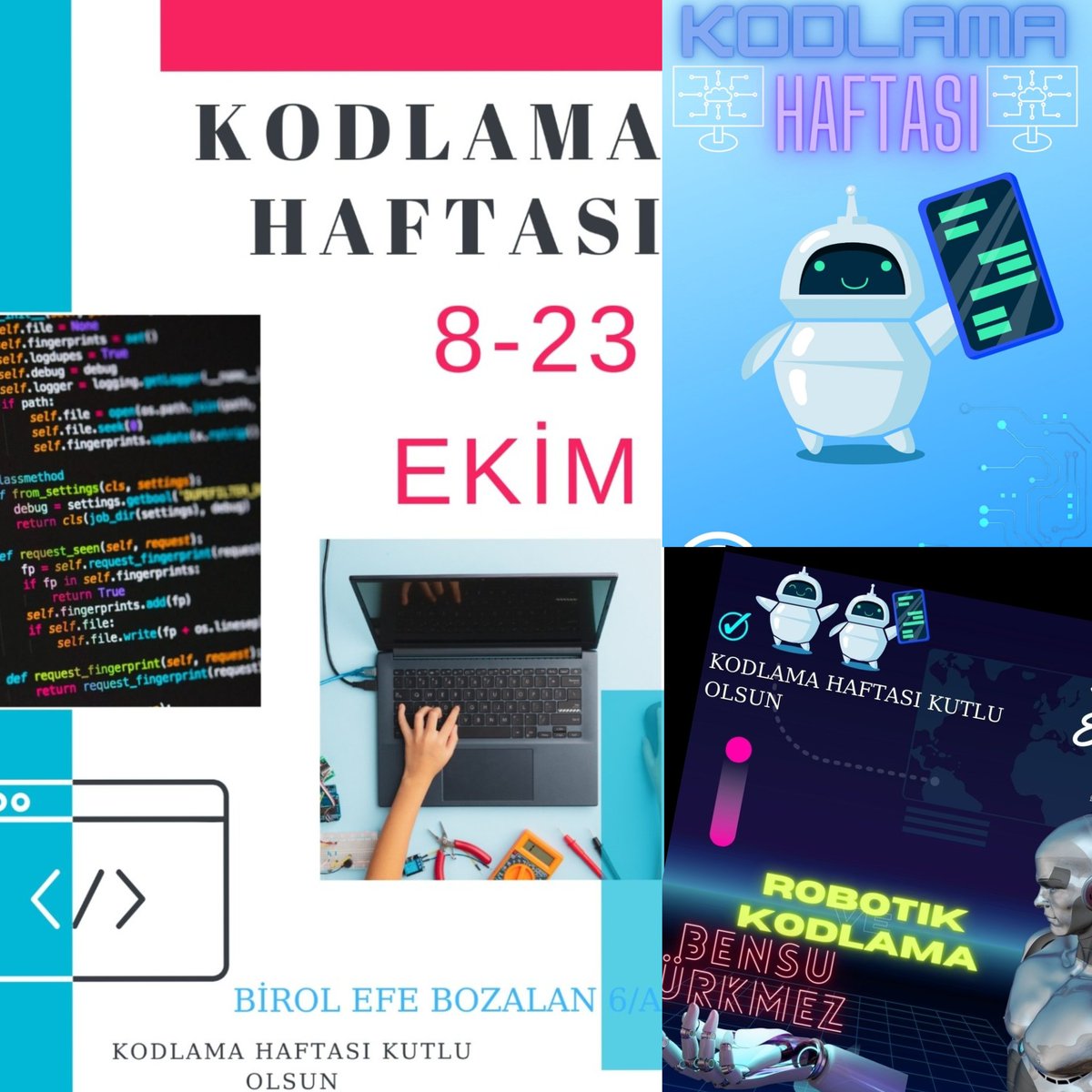 ozlemtas_'s tweet image. Okul öncesinden ortaokula öğrencilerimiz
&quot; 8-23 Ekim Avrupa Kodlama Haftası&quot; kapsamında, 
☑️ Tasarım çalışmaları
☑️ Kodlama 
☑️ Broşür hazırlama 
☑️ 3D tasarım modelleme gibi 
  etkinliklerine devam ediyor.. 🤓 #codeweek #codeweekeu 🖱️ @corlubk  #kodcorlu