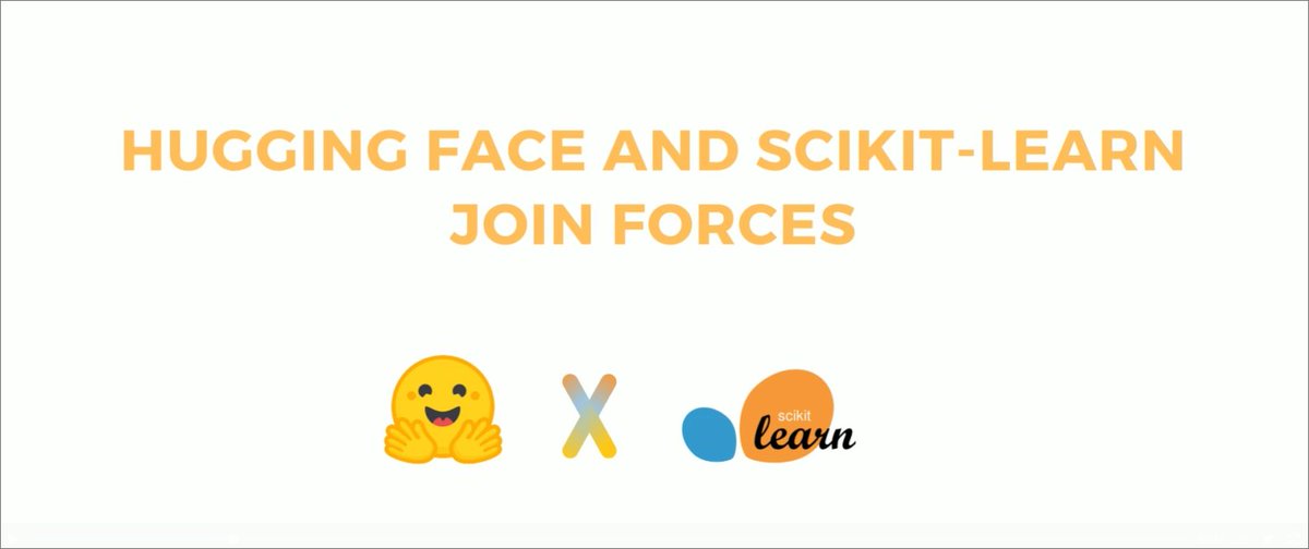 huggingface's tweet image. Scikit-Learn and 🤗 join forces!
With a growing number of tabular classification & regression checkpoints, we believe statistical ML has its place on the HF Hub.
We're excited to partner with sklearn, statistical ML champion, and move forward together.
blog.scikit-learn.org/updates/commun…