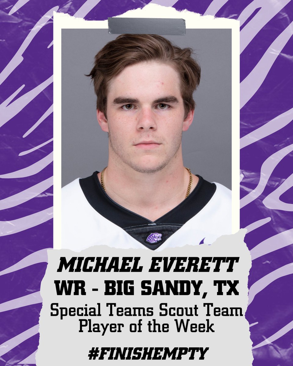 Ouachita Special Teams Scout Team Player of the Week #FINISHEMPTY