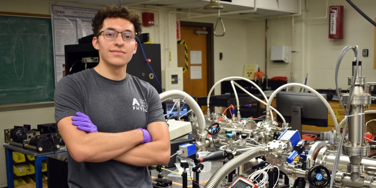 “Our daily lives and everything from the Big Bang to how planes operate is related to physics. There is still so much more for physicists to discover about our world.” - Javier Samaniego, a senior <a href="/UTEP/">UTEP</a>. W/ a DOE-supported internship, he studied neutrinos: uta.edu/academics/scho…