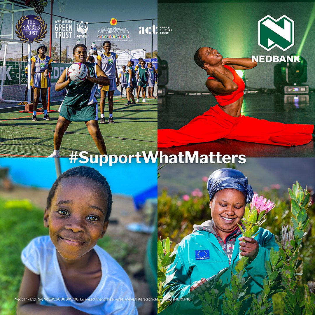 Nedbank's tweet image. The Nedbank Sport Affinity Programme is proud to have raised more than R36 million alongside @SAsportstrust since 1994 – and we’re just getting started.

#SupportWhatMatters with us at our showcase event on Thursday, 30 October, from 18:30: bddy.me/3TaSrWL