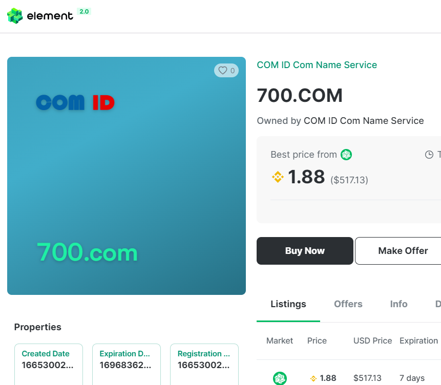 COM ID: COM Name Service tweet media