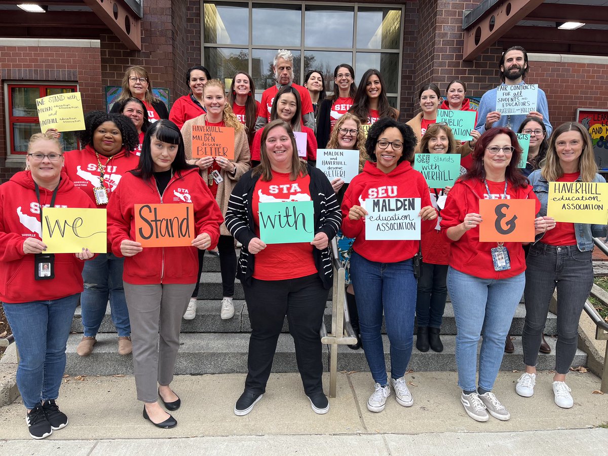 somervilleeducatorsunion (@svilleeducators) on Twitter photo We stand in solidarity with <a href="/HaverhillEd/">Haverhill Education Association</a> and <a href="/MaldenEduAssoc/">Malden Edu. Assoc.</a> as they strike for better working conditions for their members and better learning conditions for their students! We stand in solidarity with <a href="/HaverhillEd/">Haverhill Education Association</a> and <a href="/MaldenEduAssoc/">Malden Edu. Assoc.</a> as they strike for better working conditions for their members and better learning conditions for their students!