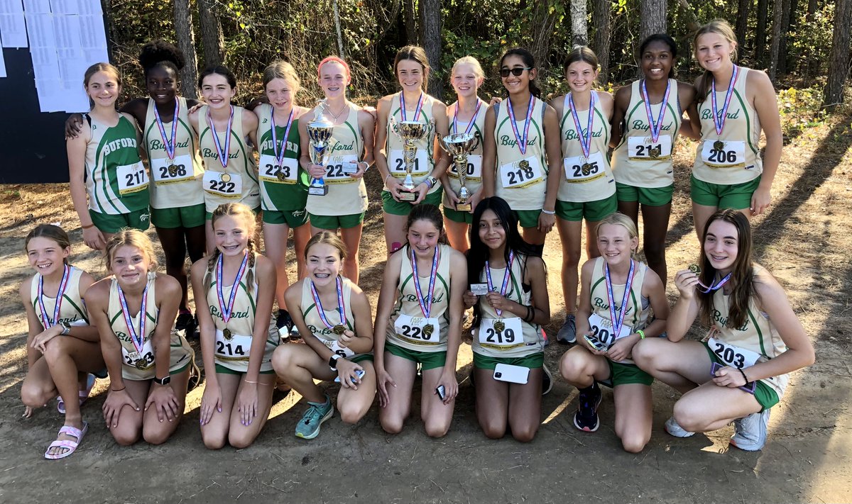 A huge shoutout to Head Coach Sitton, Coaches Bro &amp;  Scott, &amp; all the young ladies that run cross country at BMS. They brought home a state championship for both A and B squads this weekend. They will represent our school at Nationals in Kentucky on Nov 5th! Go Wolves!