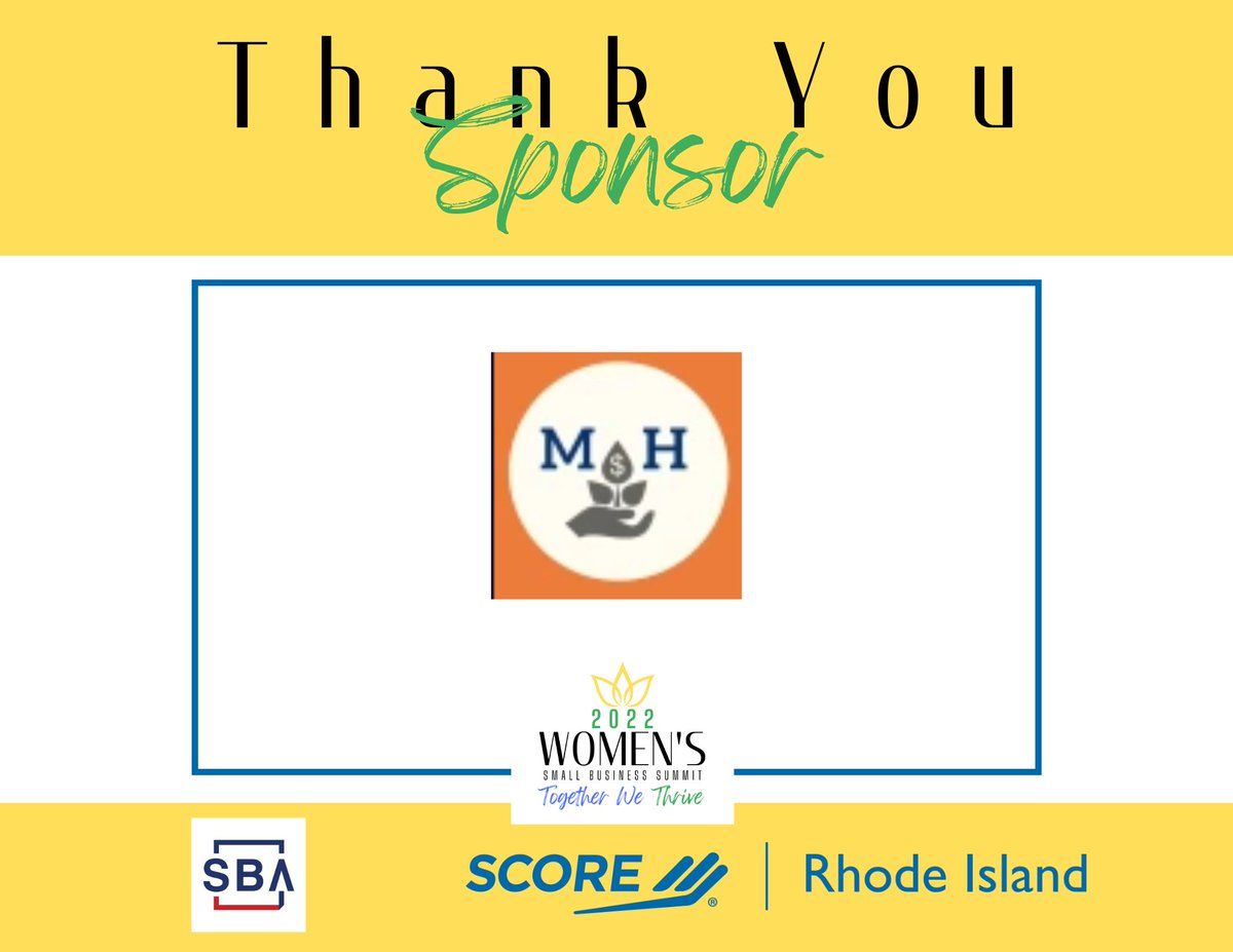 Thank you to M. Hughes, CPA &amp; Co for sponsoring Score's 2022 Women’s Small Business Summit! 

Learn more about M. Hughes, CPA &amp; Co: mhughescpa.com 

And please join us at this year’s conference. Get your tickets here: wsbsri.org

#togetherwethrive #wsbsri