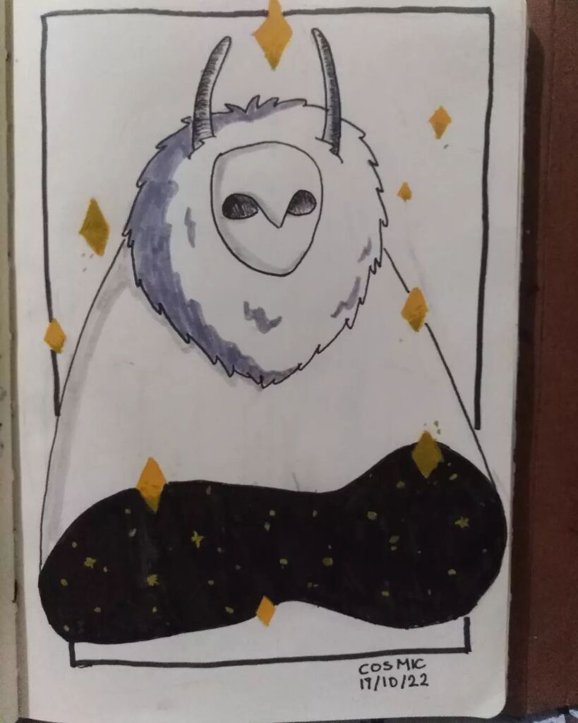 jadvin_art's tweet photo. Day 17 #creachertober  cosmic. This creature can be found up in the night sky.
#octoberillustration #dailyillustration #inkdrawing https://t.co/M1QqHiJwu4 https://t.co/T21gd7kGOz