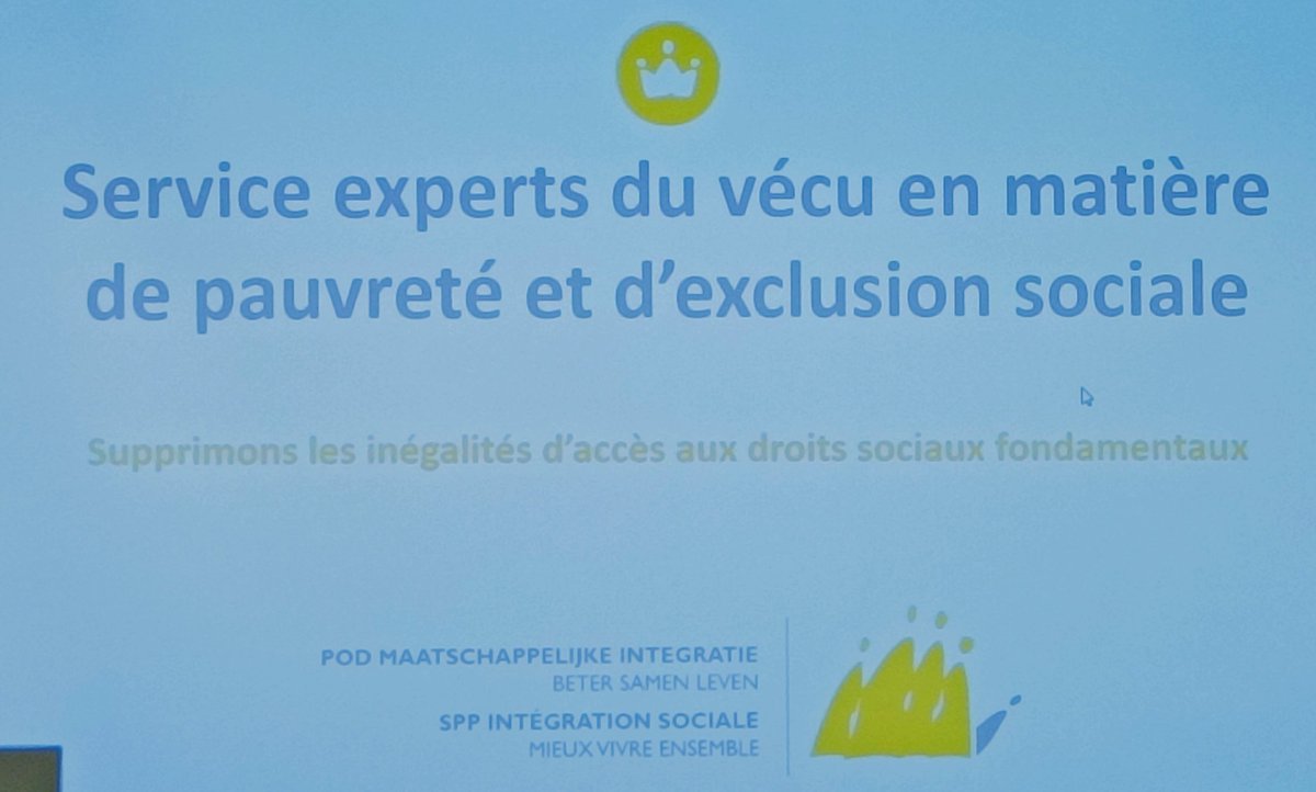 ATD_Europe's tweet photo. At the @CoE_NGO @coe #EndPovertyDay #IDEP2022 webinar, inspiring input from Belgium with a Federal Public Service offering the support of #ExperienceExpert for better access to rights & to services by citizens in risk of #NonTakeUp.
#DignityOfAction #SocialRights @social_charter https://t.co/tocqr6S5yK