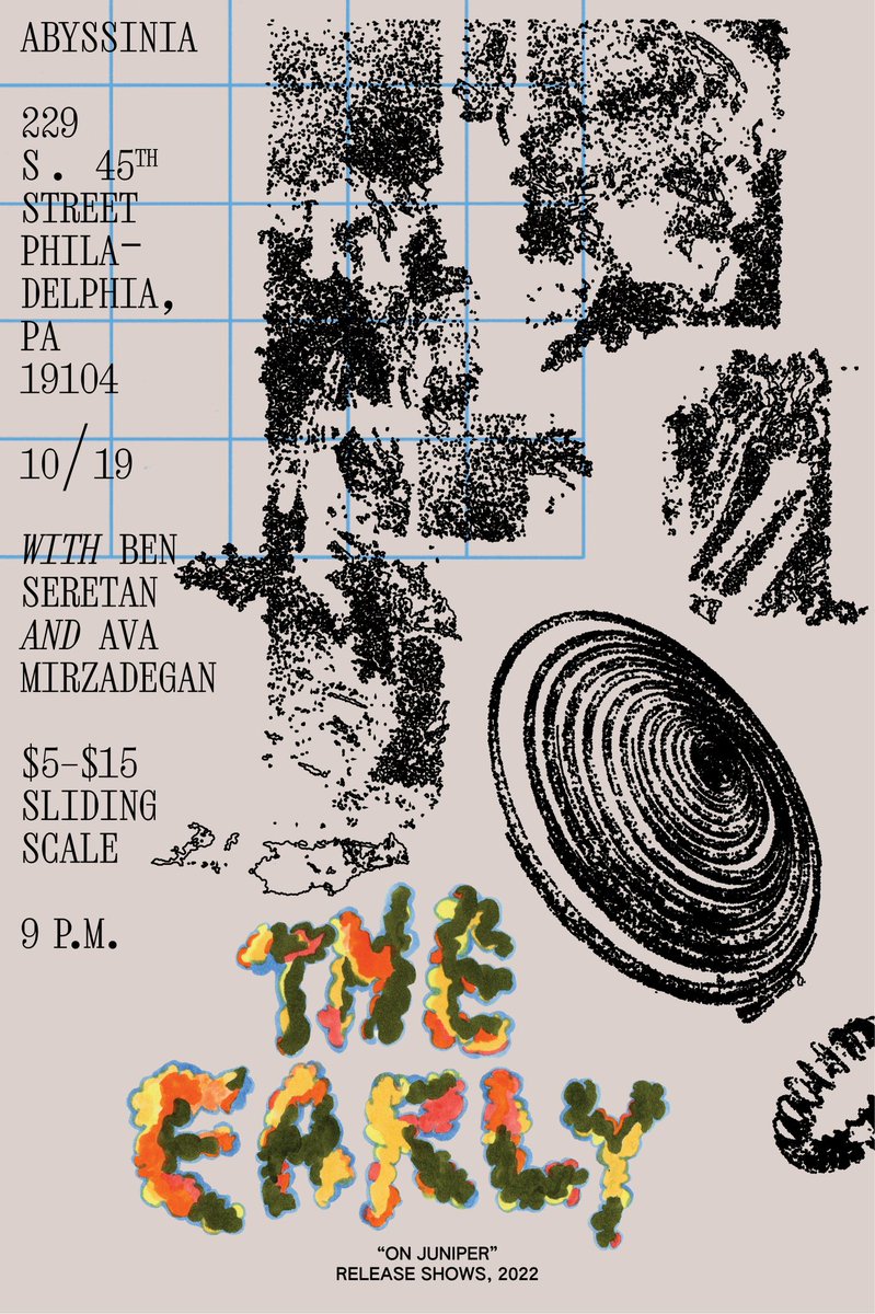 BenSeretan's tweet photo. eyyyyy we’re going out and playing three shows this week!

me and @TheEarly hitting Philly! Troy! Then Burlington!

Come peep our leaves see you soon https://t.co/MW0jqtMCkU