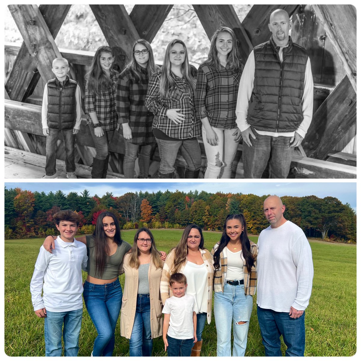 Jessica12148's tweet photo. 5 years later…. 
#Fallfamilyphotos @BigRiles74 @graceriley26 https://t.co/7mabeP8DJi