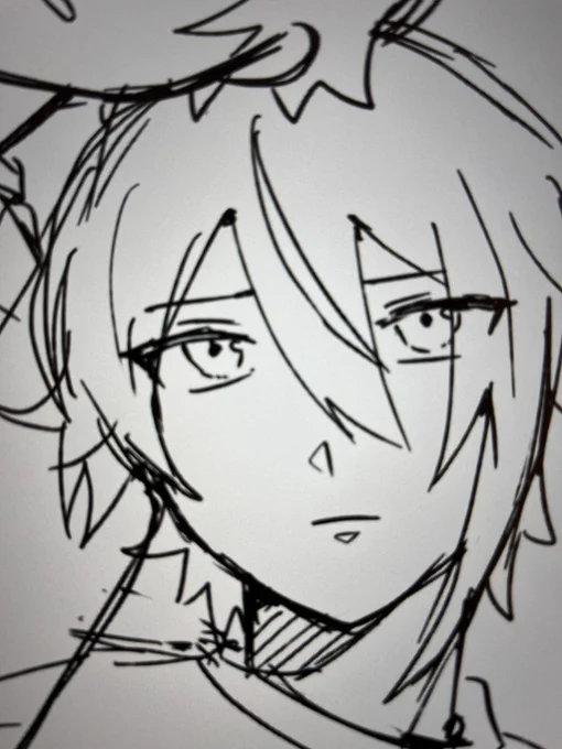 やはり久しぶりに描くと顔が変わってしまうなぁ 