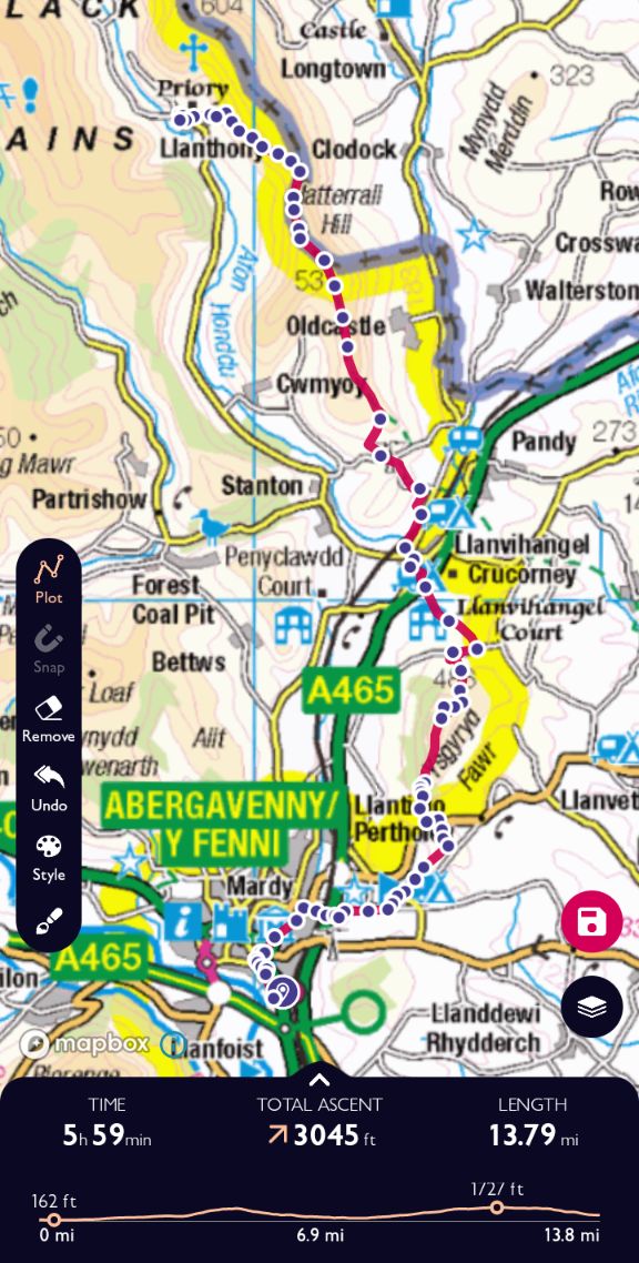 OllyPJ's tweet photo. From Abergavenny to Llanthony Priory, we started following the #BeaconsWay yesterday.

Hopefully we'll get one more walk in (Llanthony to Crickhowell) before the end of the year. Then continue towards Bethlehem in the spring. https://t.co/3Hm2TRQpgd