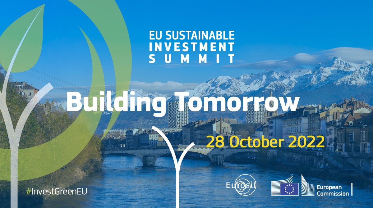 Looking forward to speaking at EU Sustainable Investment Summit on Oct 28🌲 We will discuss ways to stimulate sustainable investments & step up green transition, given increasing security risks caused by Russia's aggression. Register here👉europa.eu/!GtV67b #InvestGreenEU