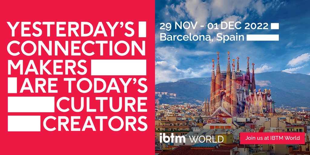 Convention_Int's tweet image. [Ad] A huge shift has taken place in the events industry. Attend #IBTMWorld from 29 Nov - 1 Dec, to discover how you can navigate this cultural change and harness the power of your events to do so.

Register to attend: bit.ly/3ygYiBw

#MICE #eventprofs #ibtm #Barcelona