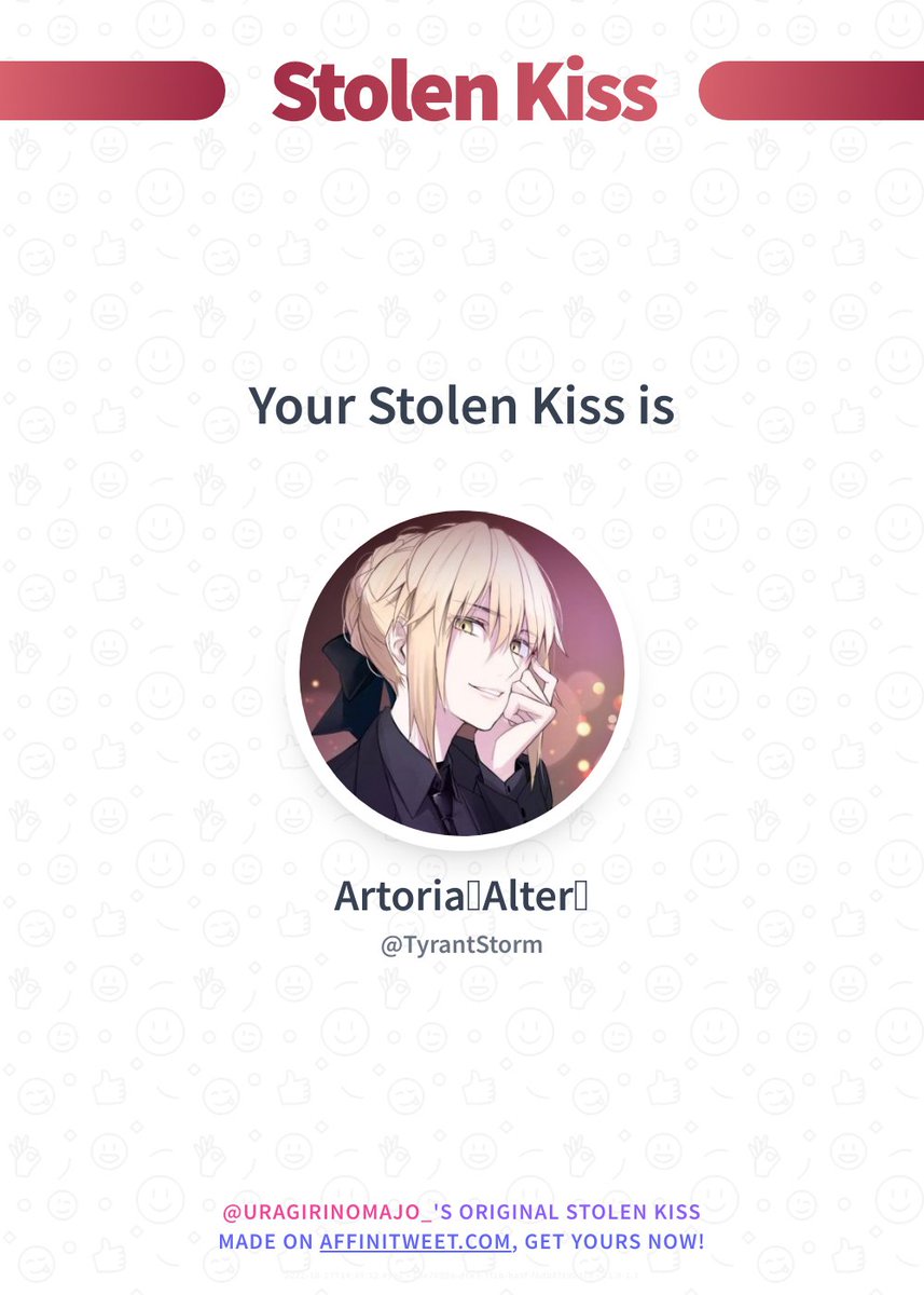 UragiriNoMajo_'s tweet photo. ✨ Stolen Kiss 

TyrantStorm would kiss you around the corner... 😏
And you, who would do it?

➡️ https://t.co/BwfcIt46Z4 https://t.co/o311wcFm1w