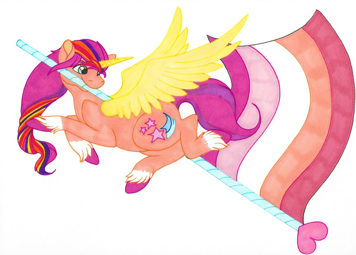 Reskell492's tweet photo. More #PridePonies prints! We have Lesbian flag #SunnyStarscout
Then we have Queen Haven, 
Non-Binary #ZippStorm and #DetectiveZipp from #MyLittlePony available as A4 prints for sale! £10.00 each with +£1 for 🇬🇧 shipping no matter how many you purchase! DM me to claim! https://t.co/lkZLDbBphB