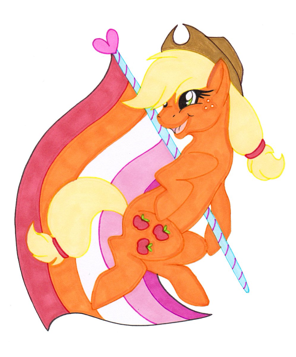 Reskell492's tweet photo. My original six #PridePonies are also available as A4 prints for £10.00 each with +£1 🇬🇧 postage 
We have: lesbian #Applejack
Transgender #Fluttershy 
Pansexual #PinkiePie and Rainbow Flag #RainbowDash from #MyLittlePony ! DM me to claim!
(And check out the whole thread!) https://t.co/TsjLW9ifdo