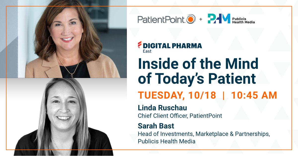 patientpoint's tweet photo. #DPEast: 2 in 5 Americans say they feel anxious before going to the doctor. More tmrw from @LindaRuschau and @ssb120 of @tweetPHM on how #PointofCare can help ease anxiety and bridge the knowledge gap—don't miss it! https://t.co/EhAHOcCRx3 @DigitalPharma https://t.co/MB2UYItHv7