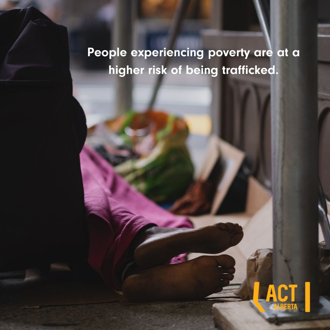 ACTAlberta's tweet photo. October 17 is International Day for the Eradication of Poverty.

People experiencing poverty are at a higher risk of being trafficked.

Visit https://t.co/N5fJBQPQIc and help us end human trafficking.
#ACTAlberta #unitednations #unitednationshumanrights #humantraffickingawareness https://t.co/jqSxFlXur1